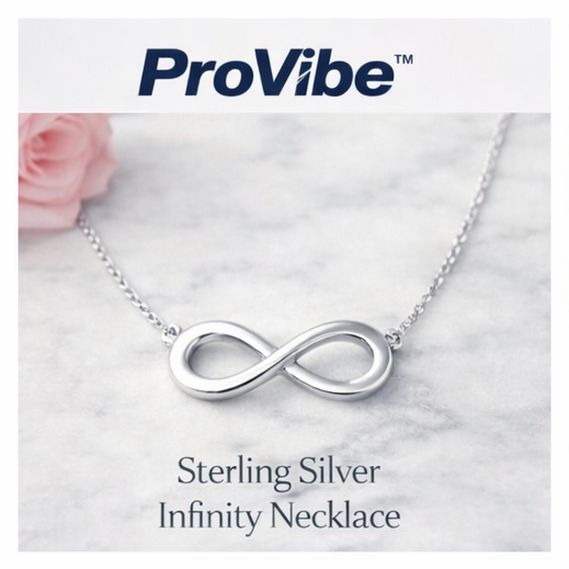 ProVibe™ Sterling Silver Infinity Necklace