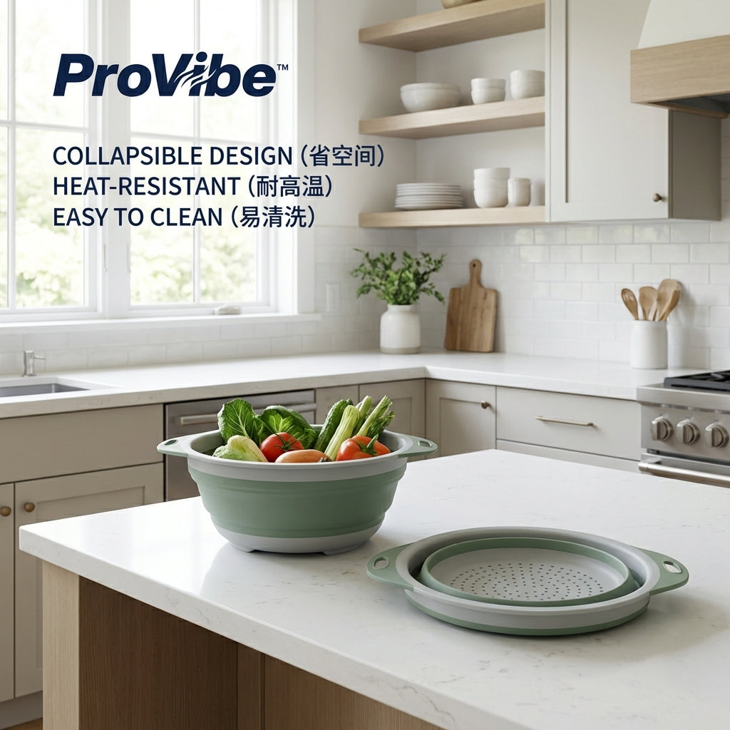 ProVibe™ Collapsible Silicone Colander