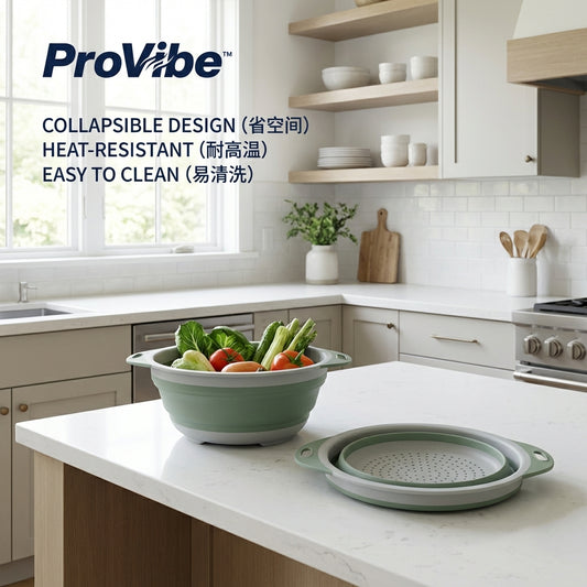 ProVibe™ Collapsible Silicone Colander