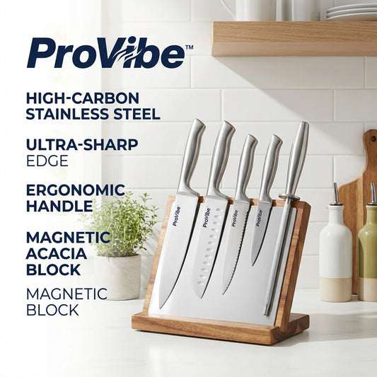 ProVibe™ Premium Stainless Steel Knife Set (Set of 6)