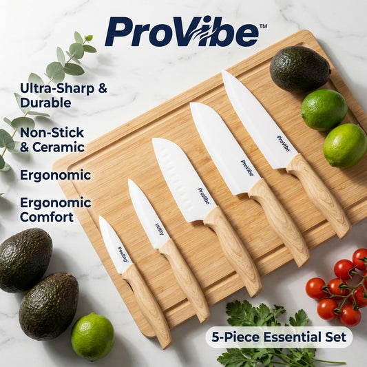ProVibe™ Ceramic Knife Set (Set of 5)